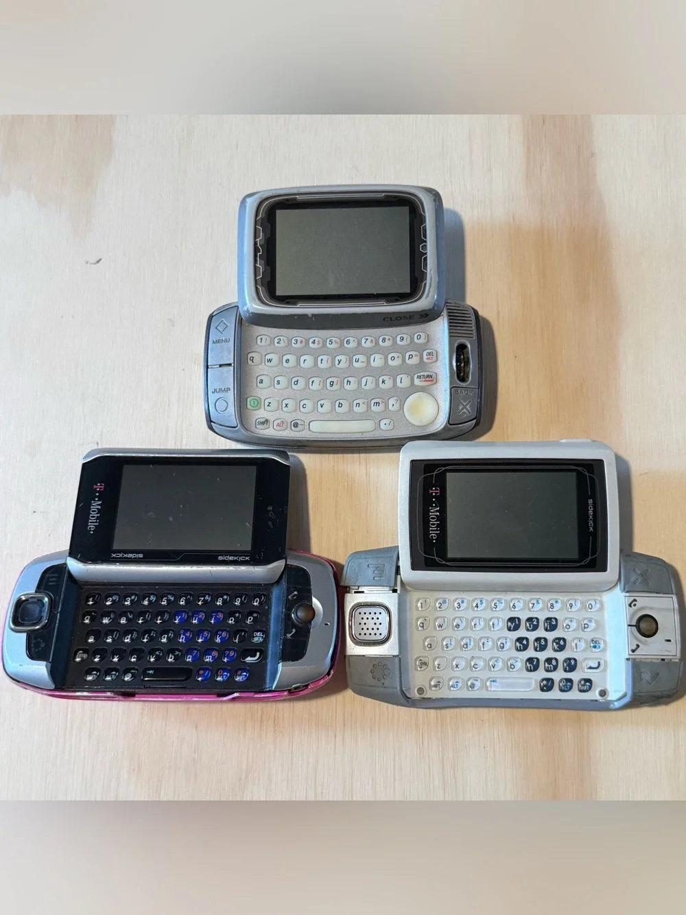 3-T-Mobile Sidekick PV150/200/HT-G01011 Gray “UNTESTED”No-Charger Read Info Blw